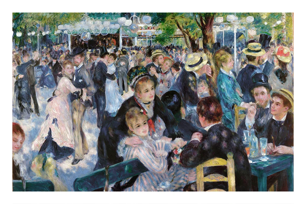 Artfilia Pierre-Auguste Renoir - Dance at Le Moulin de la Galette Variante 1 30x45 cm
