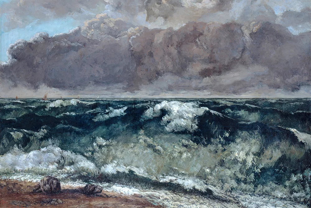 Artfilia Gustave Courbet - La vague Variante 3 30x45 cm