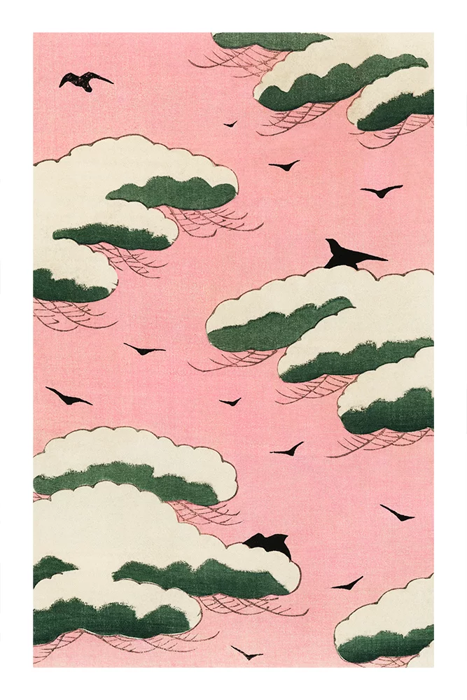 Artfilia Watanabe Seitei - Pink Sky (from Bijutsu Sekai) Variante 3 60x90 cm