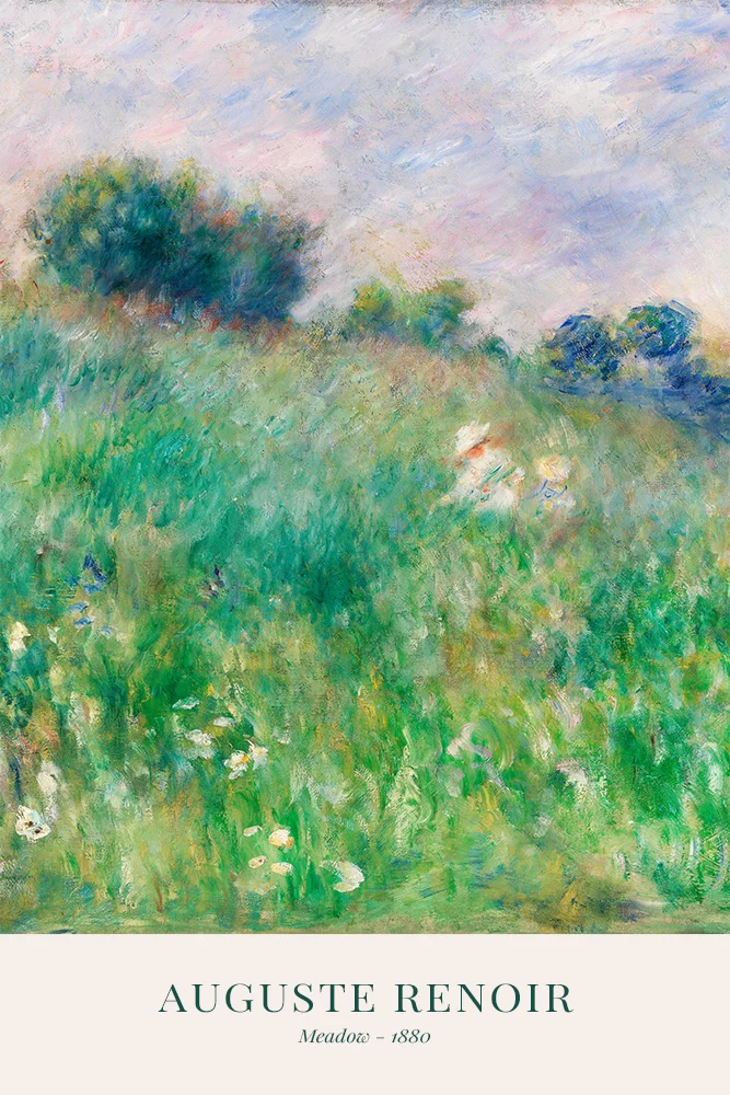 Artfilia Pierre-Auguste Renoir - Meadow Variante 1 13x18 cm