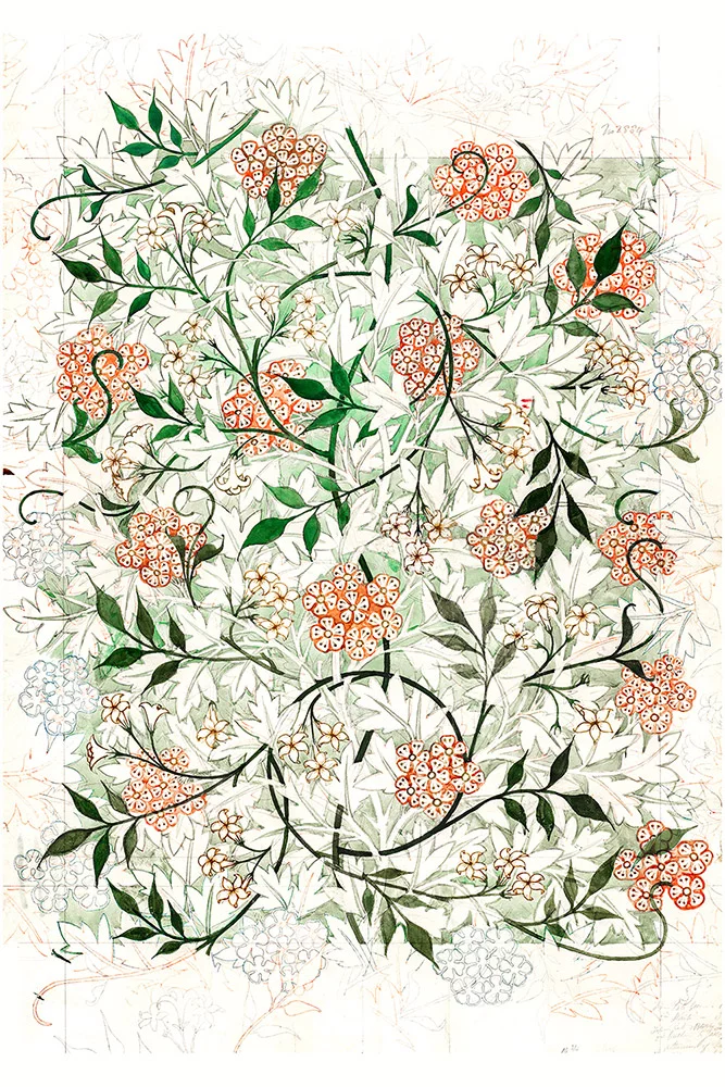 Artfilia William Morris - Jasmine Pattern Variante 2 40x60 cm