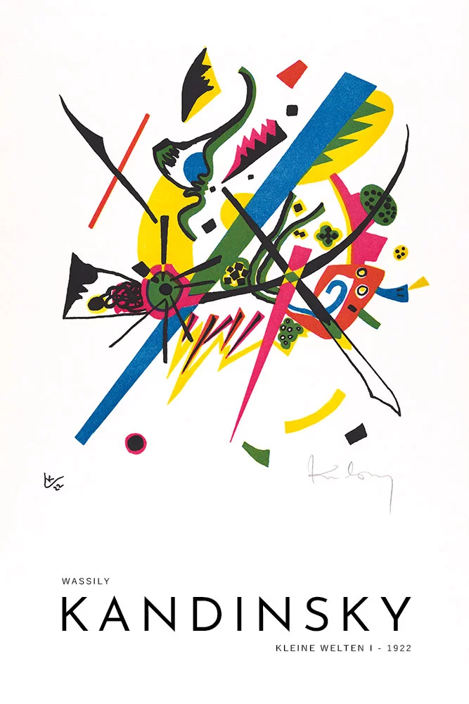 Artfilia Wassily Kandinsky - Kleine Welten I (Small Worlds I) Variante 1 30x45 cm