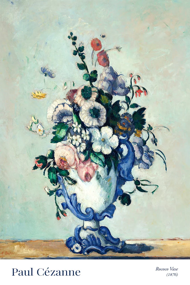 Artfilia Paul Cézanne - Rococo Vase Variante 2 60x90 cm