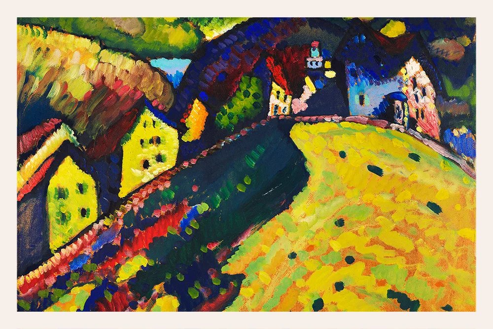 Artfilia Wassily Kandinsky - Houses at Murnau Variante 1 30x45 cm