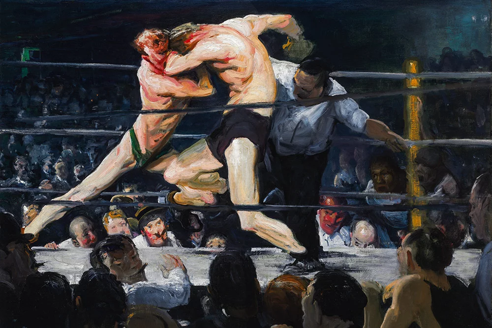 Artfilia George Wesley Bellows - Stag at Sharkey's Variante 2 13x18 cm