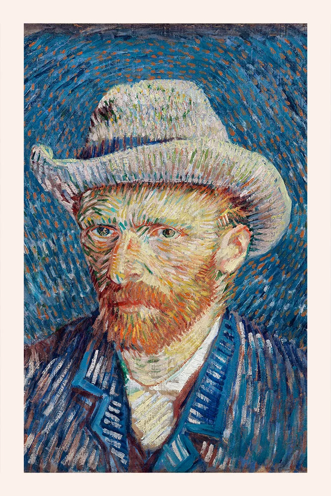Artfilia Vincent van Gogh - Self-Portrait with Grey Felt Hat (1887) Variante 2 30x45 cm