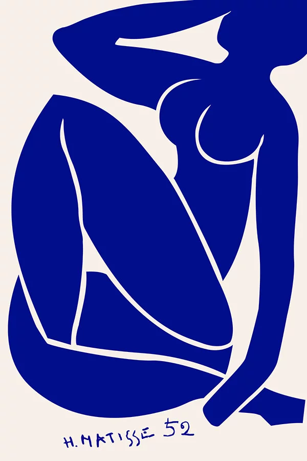 Artfilia Henri Matisse - Nudo Blu, 1952 Variante 1 40x60 cm