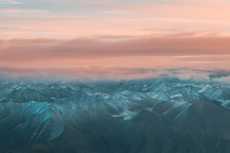 Artfilia Pink Dusk Variante 1 20x30 cm