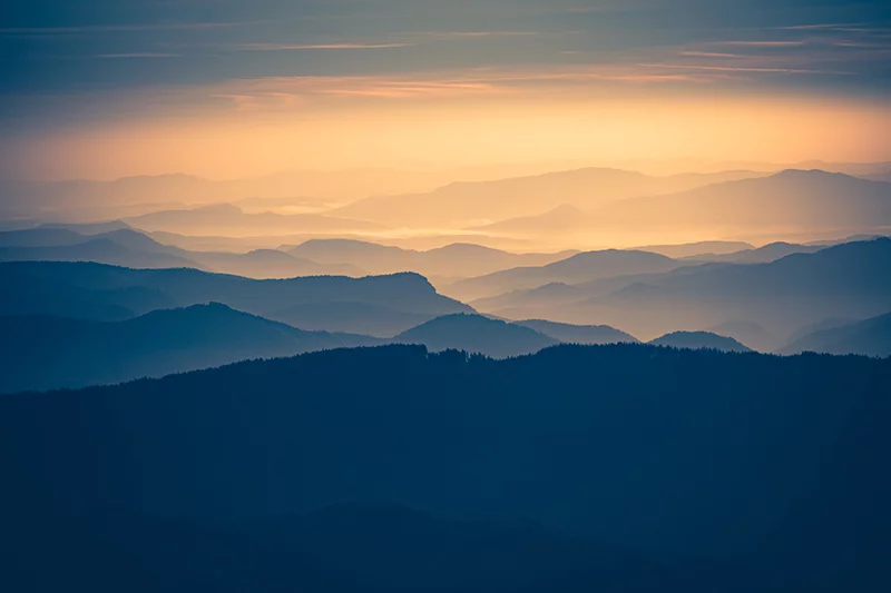 Artfilia Mountain Sunset Variante 1 30x45 cm