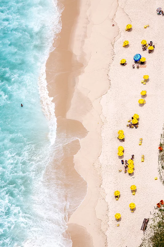 Artfilia Yellow Umbrellas Variante 1 13x18 cm