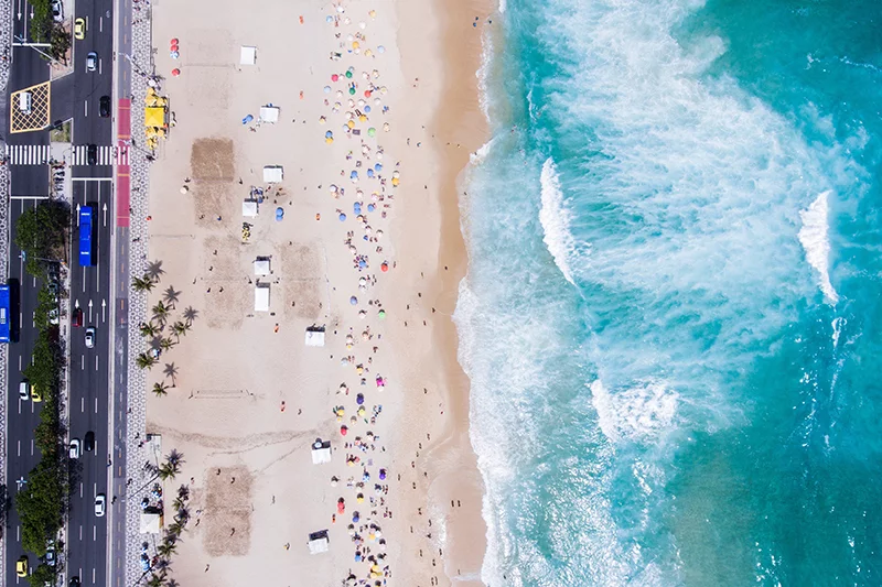 Artfilia City Beach Variante 1 60x90 cm