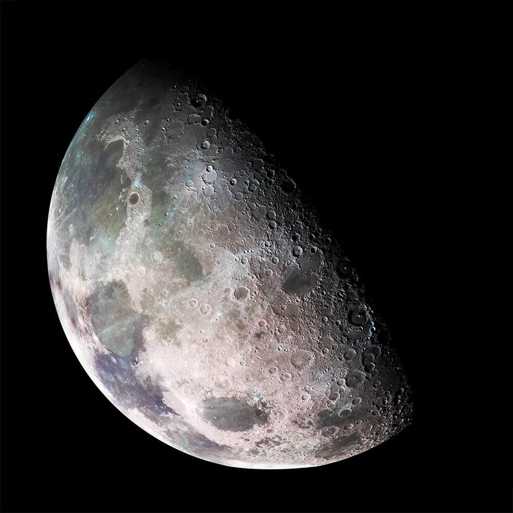 Artfilia Moon - North Polar Mosaic, Image taken by NASA Variante 1 60x60 cm