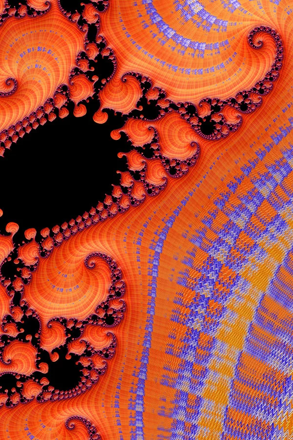 Artfilia Fraktal Burning Moiré Variante 1 30x45 cm