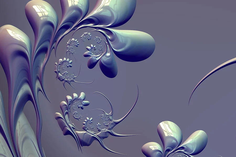 Artfilia Fraktal Hypnotic Flowers Variante 1 60x90 cm