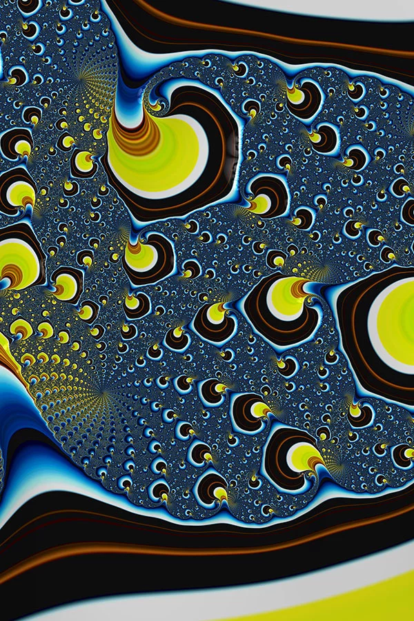 Artfilia Fraktal Color Cascades Variante 1 60x90 cm