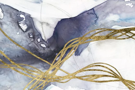 Artfilia Golden Bands No. 2 Variante 1 30x45 cm