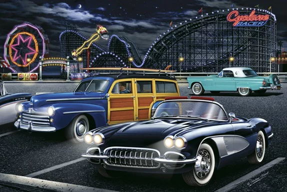 Artfilia Retro Cars No. 3 Variante 1 40x60 cm