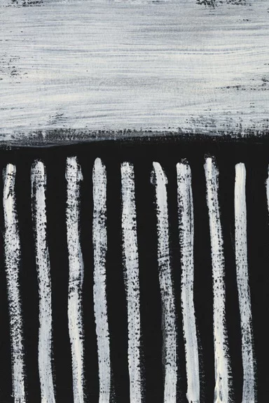 Artfilia Ivory Stripes No. 2 Variante 1 40x60 cm