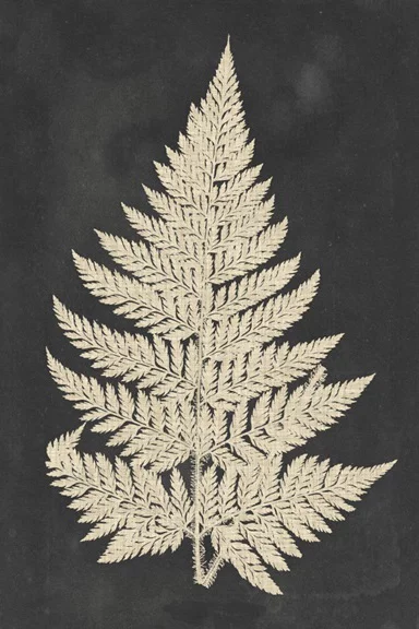 Artfilia Pressed Fern No. 1 Variante 1 30x45 cm