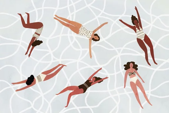 Artfilia Fun in the Pool Variante 1 40x60 cm