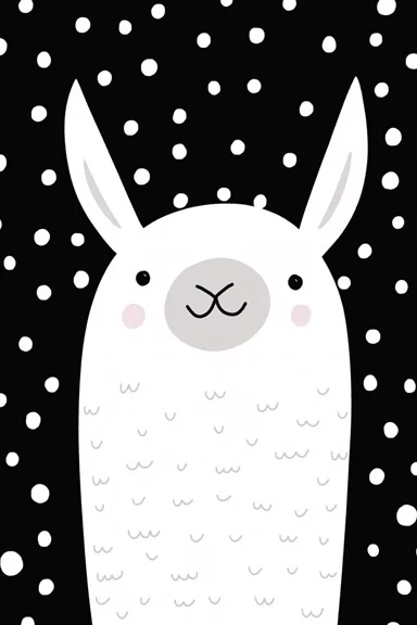 Artfilia Animal Portraits - Llama Variante 1 40x60 cm