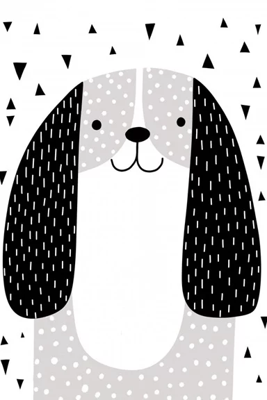 Artfilia Animal Portraits - Dog Variante 1 20x30 cm