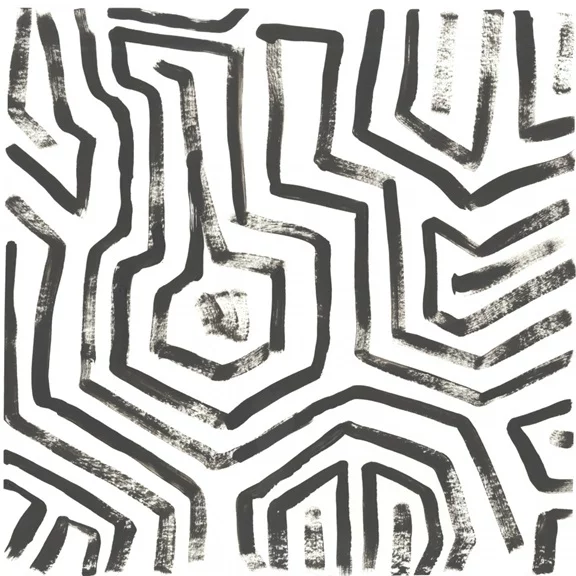 Artfilia Abstract Turtle Shells No. 3 Variante 1 40x40 cm