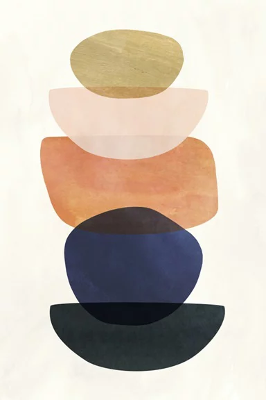 Artfilia Pebble Cairns No. 2 Variante 1 20x30 cm