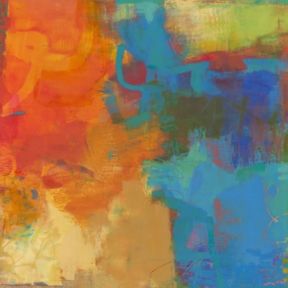 Artfilia Orange & Blue Variante 1 60x60 cm