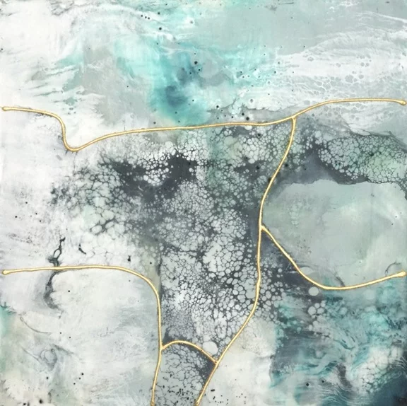 Artfilia Sea Foam No. 1 Variante 1 60x60 cm