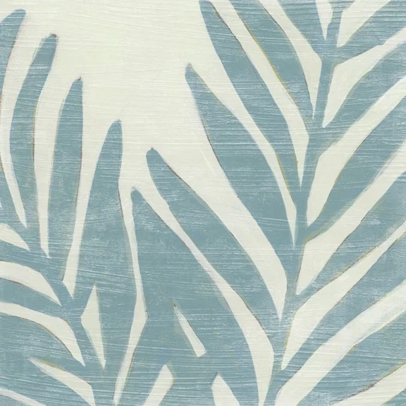 Artfilia Slate-Blue Palms No. 8 Variante 1 40x40 cm