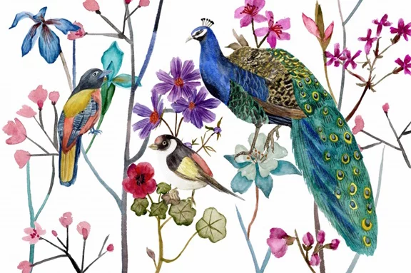 Artfilia Birds of Paradise No. 2 Variante 1 60x90 cm