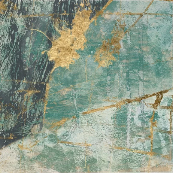 Artfilia Teal & Gold No. 1 Variante 1 60x60 cm