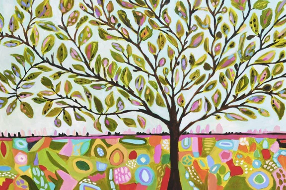 Artfilia Hippie Tree Variante 1 30x45 cm