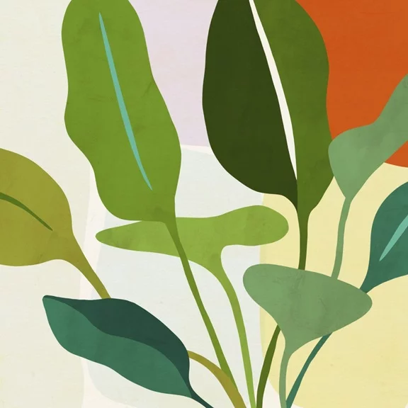 Artfilia Fresh Green No. 2 Variante 1 60x60 cm