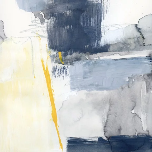 Artfilia Yellow slipped No. 2 Variante 1 40x40 cm