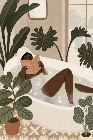 Artfilia The perfect bath Variante 1 60x90 cm