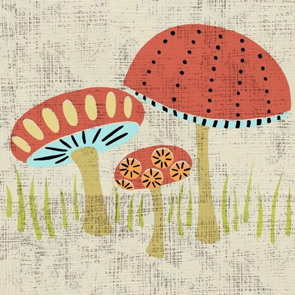 Artfilia Sweet Mushrooms Variante 1 40x40 cm