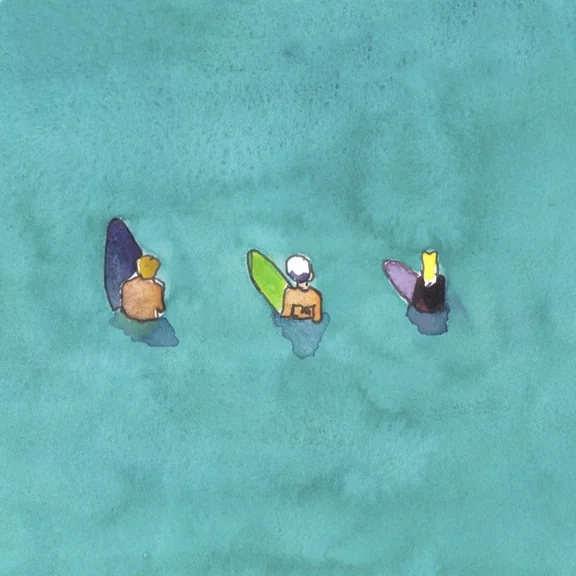 Artfilia Time to Surf No. 2 Variante 1 40x40 cm