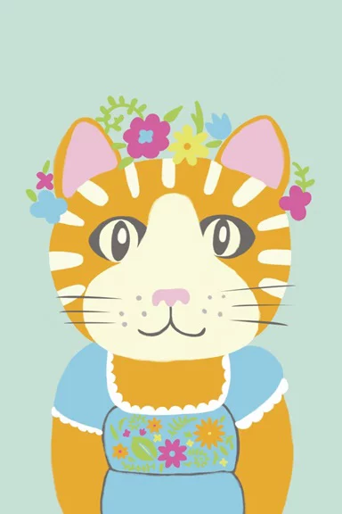 Artfilia Flower Girls No. 2 Variante 1 30x45 cm