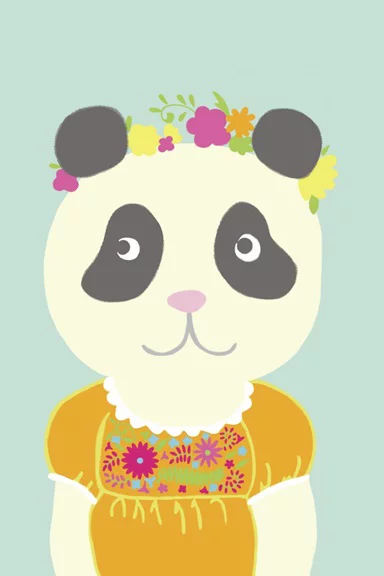 Artfilia Flower Girls No. 4 Variante 1 40x60 cm