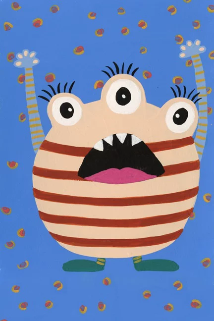 Artfilia Happy Monsters No. 4 Variante 1 20x30 cm