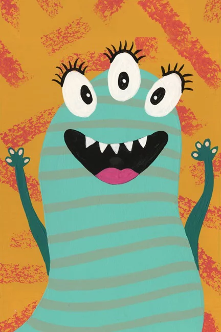 Artfilia Happy Monsters No. 6 Variante 1 20x30 cm