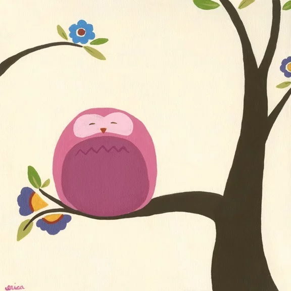 Artfilia Friendly Owls No. 6 Variante 1 40x40 cm