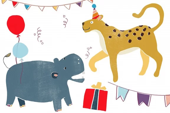 Artfilia Animal Party No. 1 Variante 1 30x45 cm