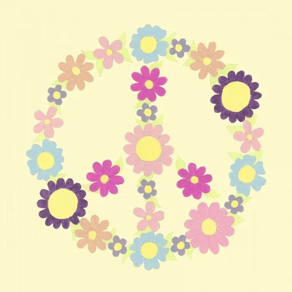 Artfilia Peace Signs No. 3 Variante 1 40x40 cm