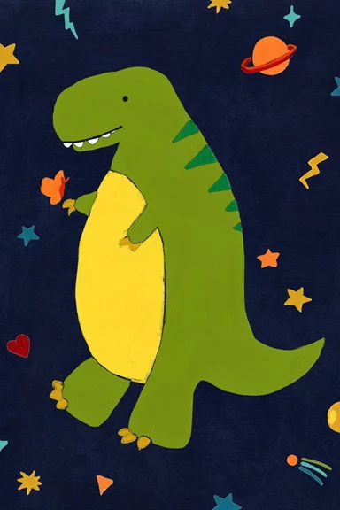 Artfilia Dinos in Space No. 8 Variante 1 60x90 cm