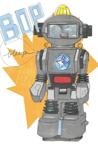 Artfilia Fighting Robots No. 2 Variante 1 40x60 cm