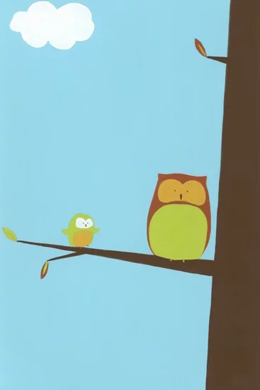 Artfilia Family of Owls No. 2 Variante 1 60x90 cm
