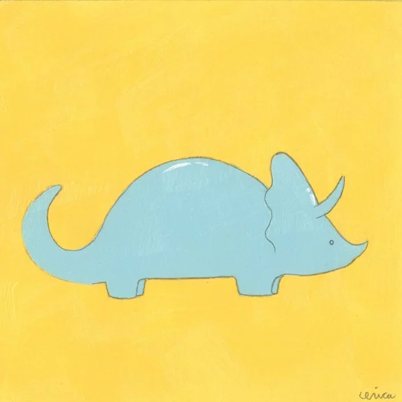Artfilia Dinos No. 3: Triceratops Variante 1 60x60 cm